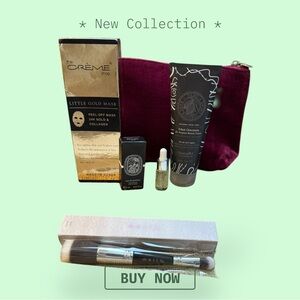 NWT Skincare Set with Velvet Pouch over $60 retail